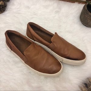 frye ivy slip on cognac
